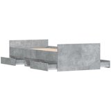  Kreveta s uzglavljem i podnožjem boja betona 90 x 200 cm | shoptok.hr