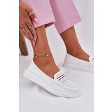 EVENTO Ladies Leather Moccasins White Dovema | Shoptok.si