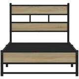  Metalni okvir kreveta bez madraca boja hrasta sonome 100x200 cm | shoptok.hr