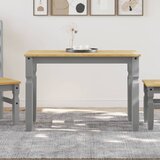  Blagovaonski stol Corona sivi 112x60x75 cm od masivne borovine | shoptok.hr