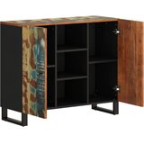  Komoda s 2 vrata 90 x 33 x 75 cm od masivnog obnovljenog drva | Eponuda.com