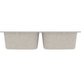  Kuhinjski umivaonik Bež 76 x 48 x 30 cm Kvarc i smola | shoptok.hr