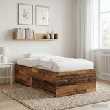  Okvir kreveta za pod Staro drvo 80 x 200 cm Konstruirano drvo | shoptok.hr