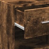  Komoda boja dimljenog hrasta 40x42,5x93 cm konstruirano drvo | shoptok.hr