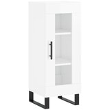  Komoda sjajna bijela 34,5 x 34 x 90 cm od konstruiranog drva | shoptok.hr