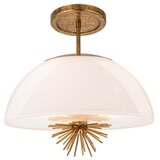  Quoizel STARING-3P-DG-OPAL-Luster na šipci STARING 3xE14/40W/230V pr.45,7cm zlatna | Eponuda.com