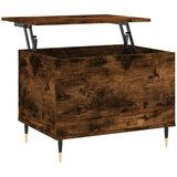  The Living Store Klubska mizica dimljeni hrast 60x44,5x45 cm inženirski les - Klubska Mizica, (21453453) | Shoptok.si