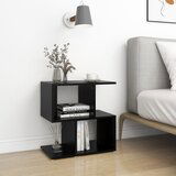 The Living Store Nočna omarica 2 kosa črna 50x30x51,5 cm iverna plošča - Nočna Omarica, (21433273) | Shoptok.si