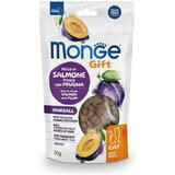 Monge Gift mesni zalogajčići za odrasle mačke, losos i šljiva Cene