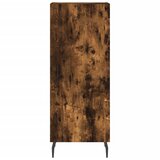  Visoka komoda dimljeni hrast 34,5x34x180cm konstruiranog drva Slike