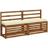  Jastučići za klupe - 2 dijela VUGHT 2 pcs 100% poliester Krem Slike