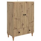vidaXL Strani šal Artisan hrast 66 x 34,5 x 95 cm Inženirski les, (5000217762) | Shoptok.si
