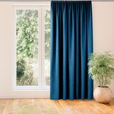  Curtain MILANA color indigo style classic dragon tape transparent 10 cm chenille 280x225 HOMEDE | shoptok.hr
