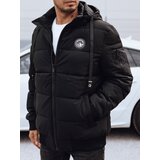 DStreet Men's winter quilted jacket with hood black | shoptok.hr