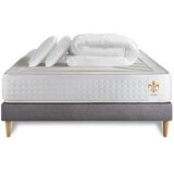 Litier Deluxe Kompletni paket za posteljo - Vzmetnica 200x200 cm + Vzmetnica z letvami (komplet) + 2 vzglavnika + Prevleka - Vingt-Quatre, (21614007) | Shoptok.si