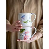 Bloomingville Kremno bele keramične skodelice v kompletu 2 ks 430 ml Camilla – | Shoptok.si
