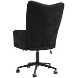  Stolica za opuštanje crna baršunasta | shoptok.hr