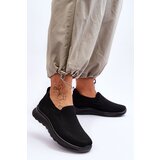 EVENTO PE1 Women's Textile Slip-on Sneakers Black Adiora | Shoptok.si