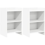 vidaXL Posteljne mize 2 pcs Bela 40 x 30 x 60 cm Inženirski les, (5000247472) | Shoptok.si