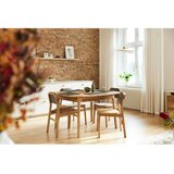 The Beds Proširiv blagovaonski stol od punog hrasta u prirodnoj boji 100x120 cm Twig – | shoptok.hr