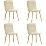 Maison Chic Jedilni stoli - Vzorci stoli 4 kosi krem blago A754, (22032123) Cene