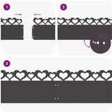 vidaXL Rubnjaci za travnjak 10 pcs Crna 103 x 0,05 x 22 cm Čelik | shoptok.hr