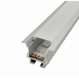 Mitea Lighting aluminijumski profil za led trake sivi ugradni set sa difuzorom i žabicama 19x25x2000mm MA613-UZ-A Cene