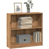 vidaXL Knjižna omara artisan hrast 80x24x76 cm inženirski les | Shoptok.si