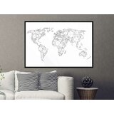  Poster - World of Diamonds and Triangles 60x40 | shoptok.hr