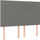  Uzglavlje tamno sivo 144x5x118/128 cm tkanina | shoptok.hr