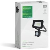 Greentech led reflektor sa senzorom 10w 6500k 900lm ip65 crni ( AFS-10BK ) | ePonuda.com