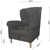Ropez Temno siv fotelj z naslonom Swan – | Shoptok.si