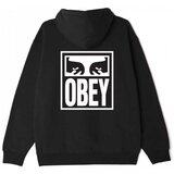 Obey Puloverji eyes icon hood Črna Cene