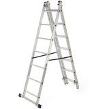 KADAX aluminijasta lestev univerzalna 3x7 zložljiva dvostranska močna + kavelj, (5000346206) | Shoptok.si