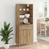  Highboard Umjetnički hrast 69,5 x 34 x 180 cm Konstruirano drvo | shoptok.hr
