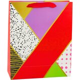  Paper Gift Bag Geometric Patterns 32 x 26 x 12 cm | Shoptok.si