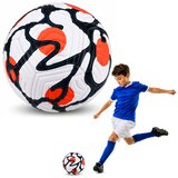 Lopta za nogomet 22cm, veličina 5 - narančasto/bijela | shoptok.hr