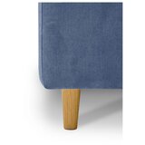 Scandic Plavi tapecirani bračni krevet s prostorom za odlaganje s podnicom 140x190 cm Bee – | shoptok.hr