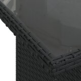 9 komada set vrtnih sofa s jastučićima crni poli ratan | shoptok.hr