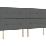  Postelja s vzmetnico Temno Siva 200x200 cm Tkanina, (22051203) | Shoptok.si