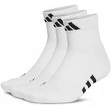 Adidas Set 3 parov unisex nizkih nogavic Mid-Cut Socks 3 Pairs HT3450 Bela