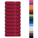 vidaXL Kopalne brisače 10 kos bordo 100x150 cm 360 g/m² 100% bombaž | Shoptok.si
