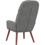  Opuštajuća fotelja tamno siva baršunasta | shoptok.hr