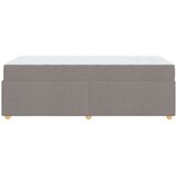  Konstrukcija postelje z vzmetnico Taupe 90 x 200 cm blago | Shoptok.si