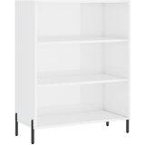 Ormarić s policama sjajni bijeli 69,5 x 32,5 x 90 cm drveni | Shoptok.si