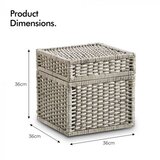 Vonhaus Komplet pletenih kovčkov za shranjevanje L, 3 kosi | Shoptok.si