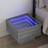 vidaXL Noćni ormarić s beskonačnim LED boja hrasta 40 x 40 x 30 cm Cijene