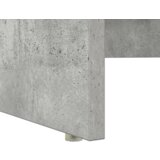 vidaXL Miza z shranjevanjem Betonsko siva 120.5x44x88.5 cm Inženirski les Cene