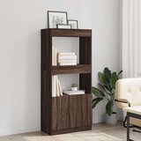 vidaXL Visoka komoda boja hrasta 63x33x140 cm od konstruiranog drva | shoptok.hr
