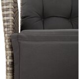  9-dijelni vrtni blagovaonski set sivi od poliratana Siva 200 x 100 x 74 cm | shoptok.hr